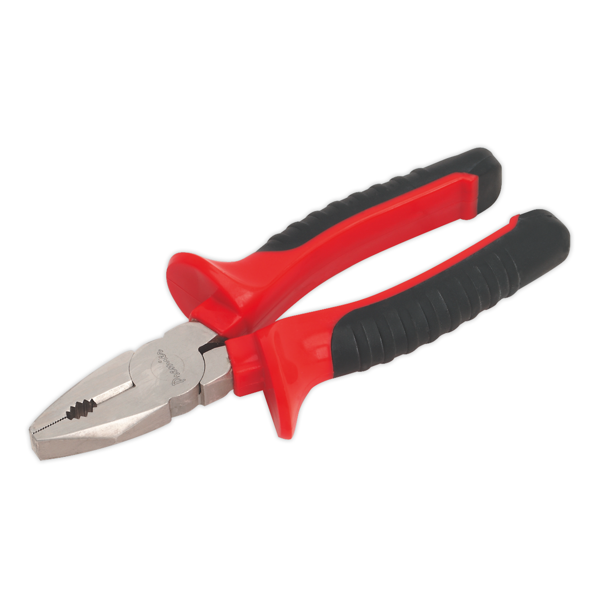 Sealey Combination Pliers 175mm Chrome Vanadium Steel Gripping Red/Black AK8502