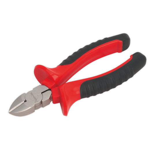 Sealey Side Cutters 160mm Chrome Vanadium Steel Side Cutters Red/Black AK8516