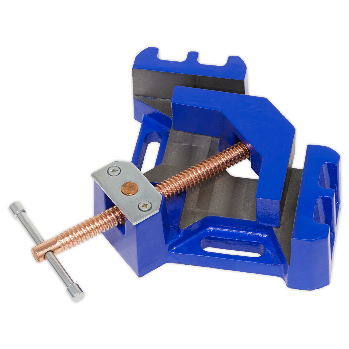 Sealey Welding Vice With Self-Centring Swivel Jaw 90° Angle 165mm SWV165