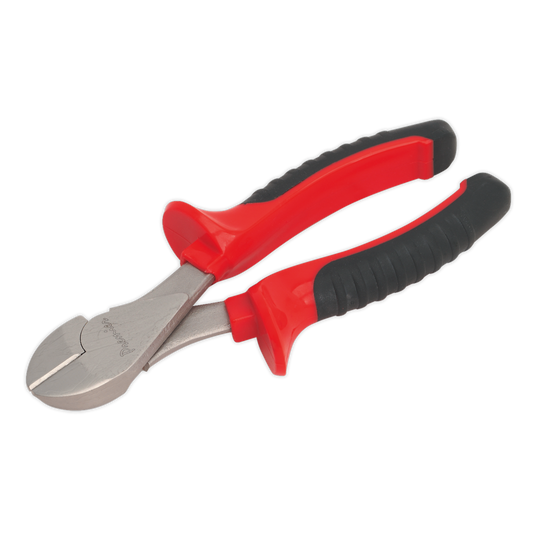Sealey Side Cutters 190mm Heavy Duty With Dual Material Handles Red/Black AK8517
