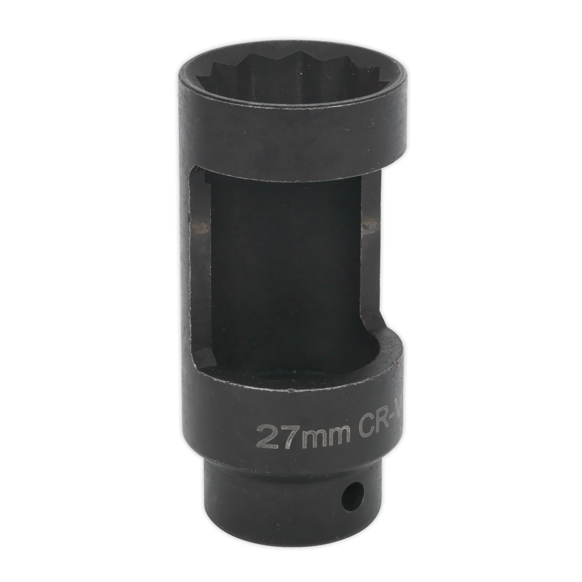 Sealey Diesel Injector Socket 27mm Thin Wall 1/2" Drive Hi-Chrome Finish SX024