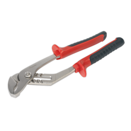 Sealey Water Pump Pliers Groove Joint Adjustable Head 250mm Red/Black AK8520