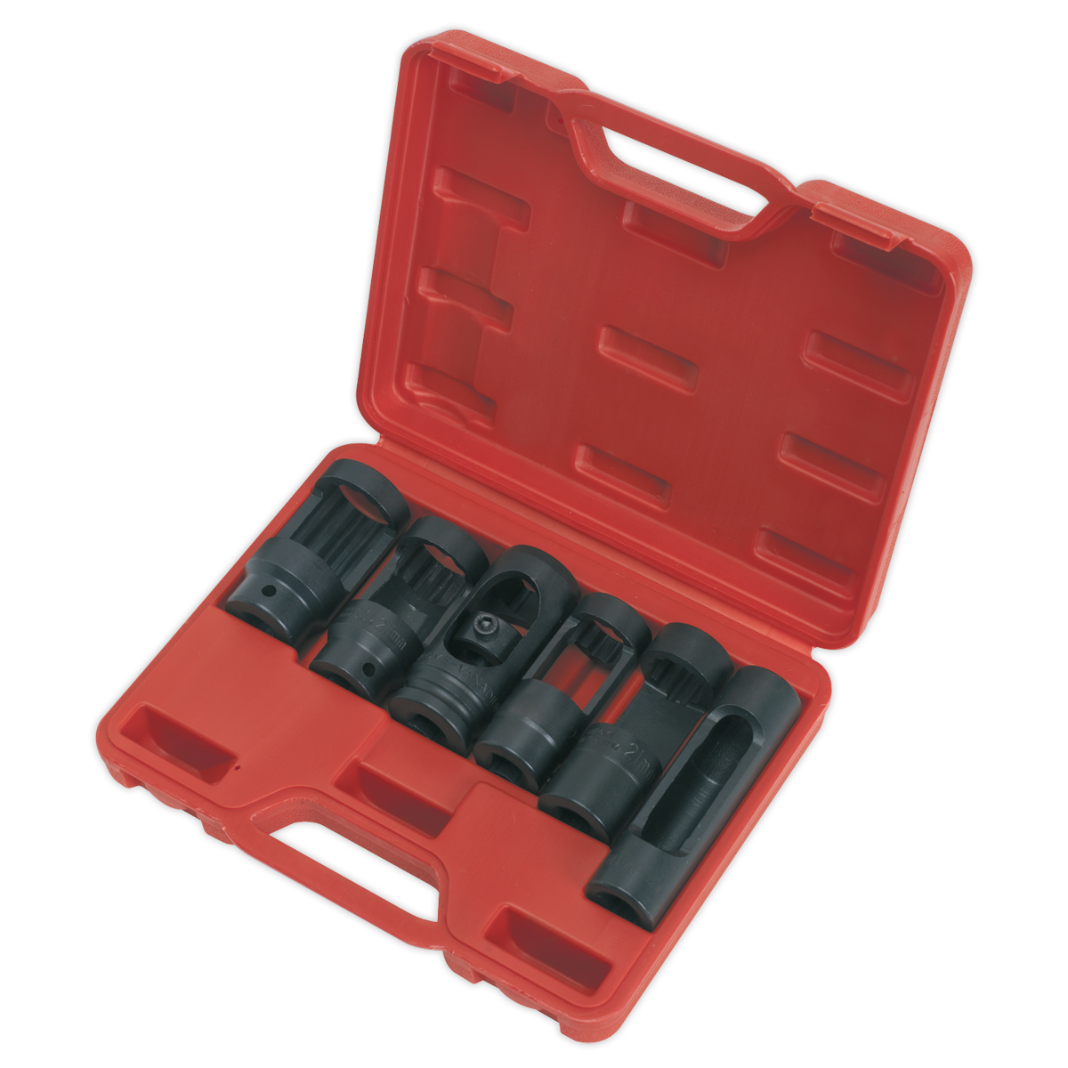 Sealey Diesel Injector Window Socket Set 6 Pieces 1/2" Square Drive Tool SX0401