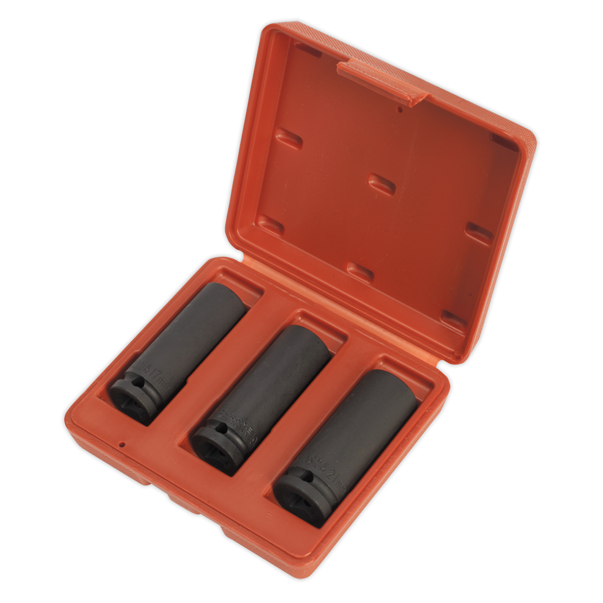 Sealey WallDrive Impact Socket Set 3 Pieces Deep 1/2" Square Drive Tool SX043
