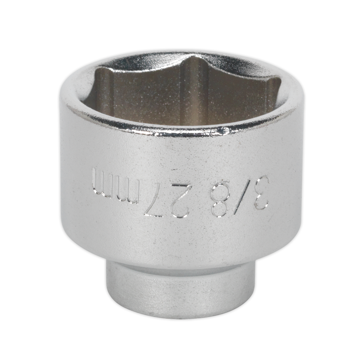 Sealey Low Profile Oil Filter Socket 27mm 3/8" Square Drive Steel SX112