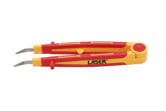 LASER 8892 VDE Insulated Precision Tweezers 145mm Chr-V 1000V AC 1500V DC