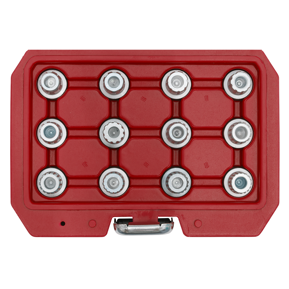 Sealey Locking Wheel Nut Key Set 12 Pieces Fits VW Vehicles Silver SX224