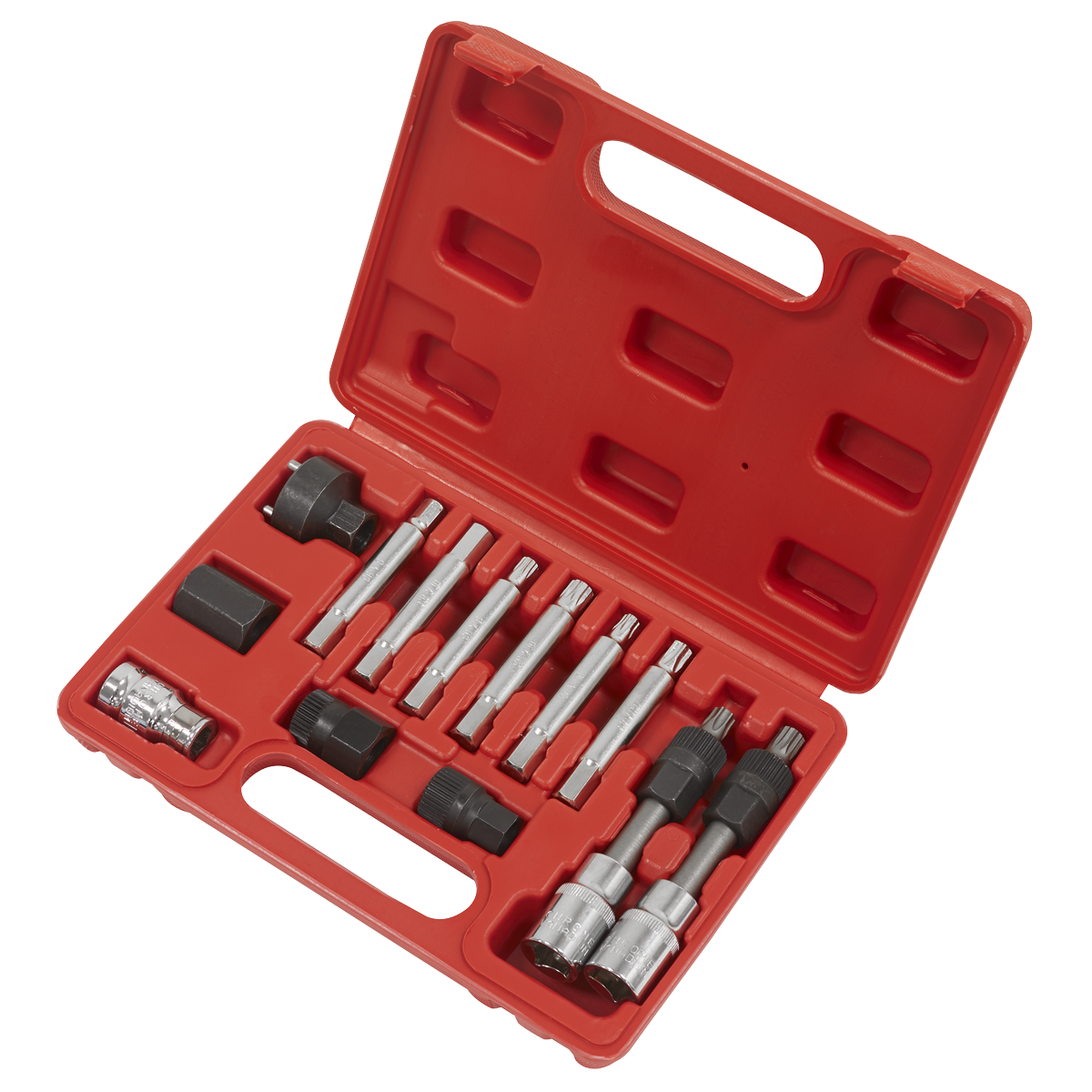 Sealey Alternator Freewheel Removal Set With Combined Socket Bits 13 Piece SX401