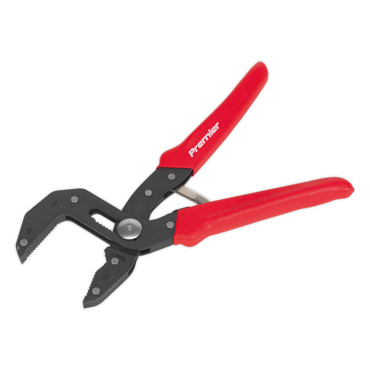 Sealey Pliers Multi-Grip Self Adjusting 250mm V-Type Jaw Grip For Hex AK8536