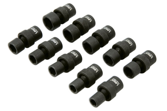 LASER 8901 Impact Universal Joint Socket Set 3/8" Drive Chrome Molybdenum Steel