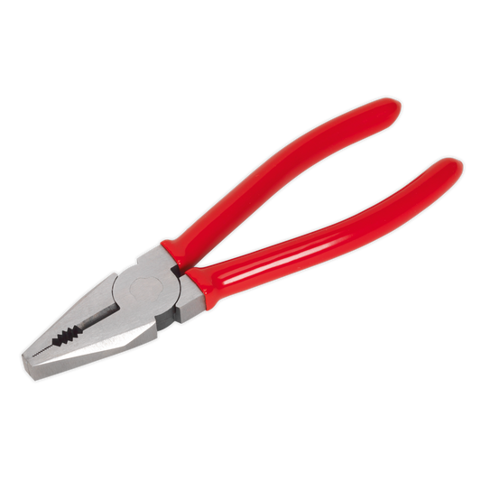 Sealey Combination Pliers 175mm Chrome Vanadium Steel Gripping Red AK8560