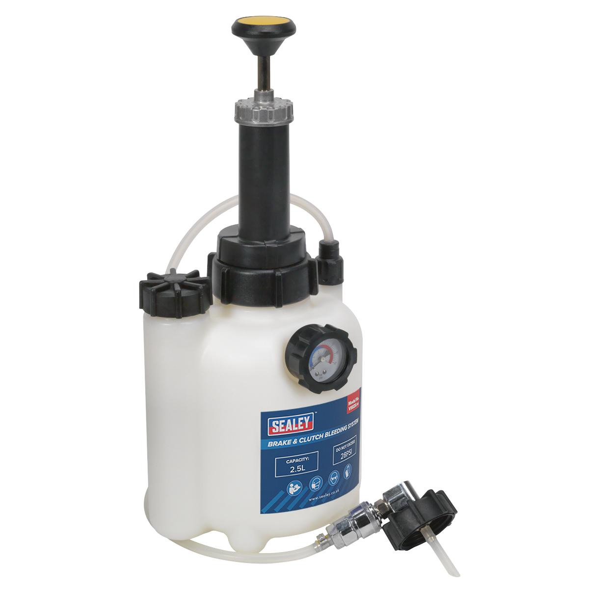 Sealey 2.5L Brake & Clutch Bleeding System For ABS Systems 2.5 Litres VS820
