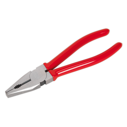 Sealey Combination Pliers 200mm Chrome Vanadium Steel Gripping Red AK8561