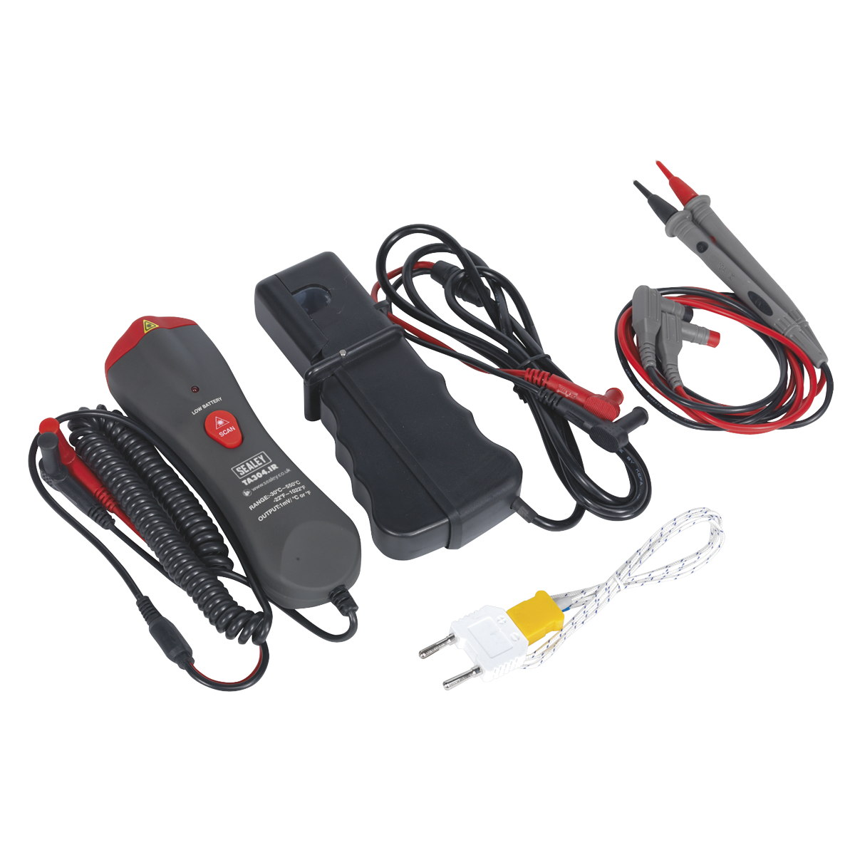 Sealey Digital Automotive Analyser 15 Function With IC/IR - Red/Black TA304