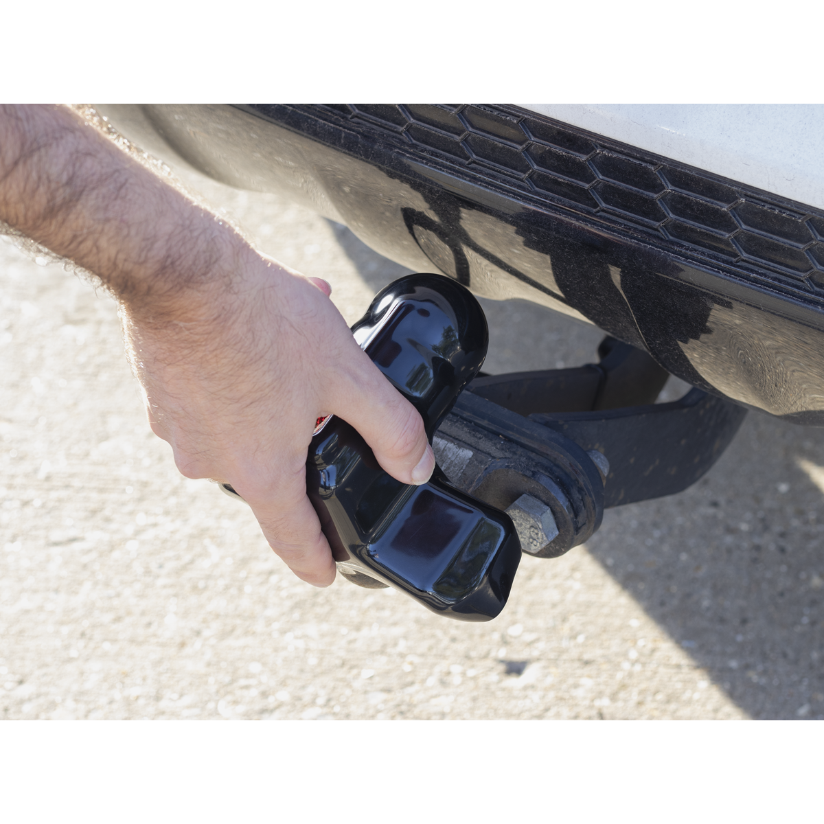 Sealey PVC Protective Tow-Ball Coupling Cover With Reflector Black TB102