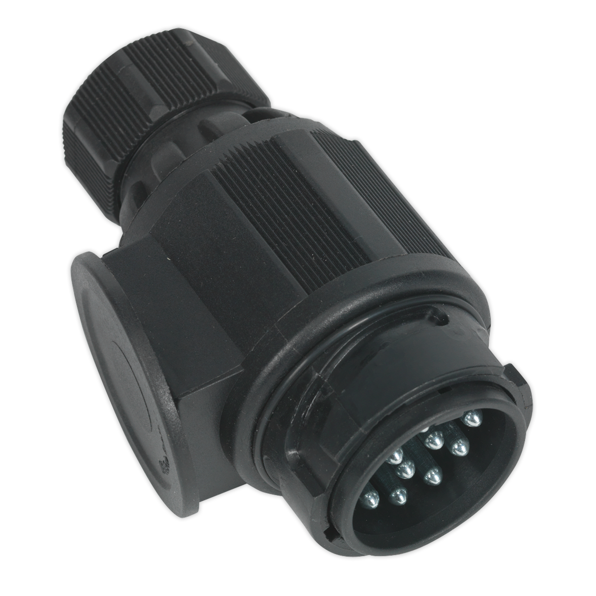 Sealey 12V 13-Pin Plastic Euro Towing Plug Twin Inlet Double Cable Entry TB54