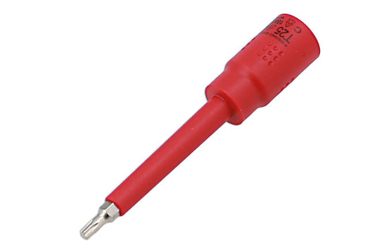 LASER 8919 Insulated Extra Long Torx Star Bit Socket T25 3/8" Drive Tool