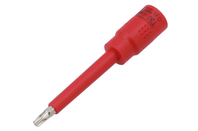 LASER 8921 Insulated Extra Long Star Bit Socket T30 3/8" Drive For Electricians