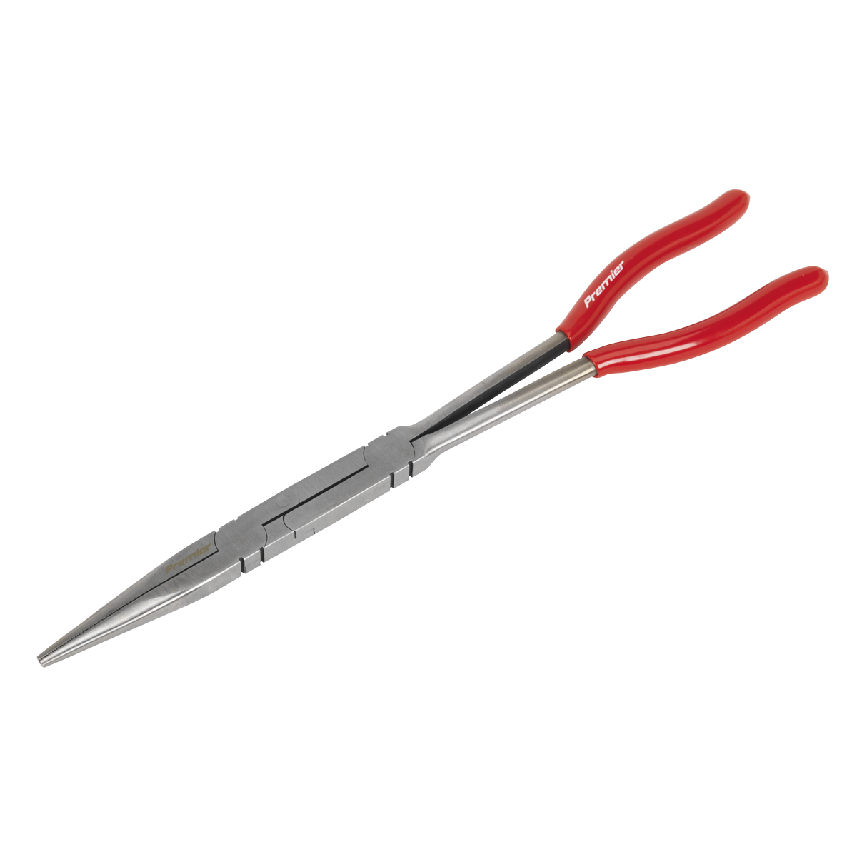Sealey Needle Nose Pliers Double Joint Long Reach Vinyl Dipped Handles AK8591