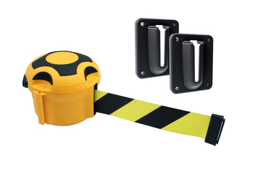 LASER 8934 Barrier Tape Plastic Banderole Hi-Vis Workshop Yellow/Black 9m