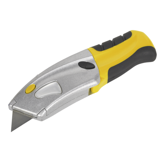Sealey Retractable Utility Knife Heavy Duty Zinc Alloy Steel Construction AK8603