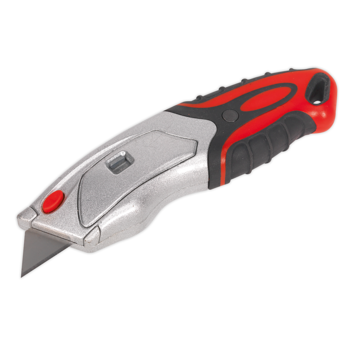 Sealey Retractable Utility Knife Auto Load Heavy Duty Zinc Alloy Steel AK8604