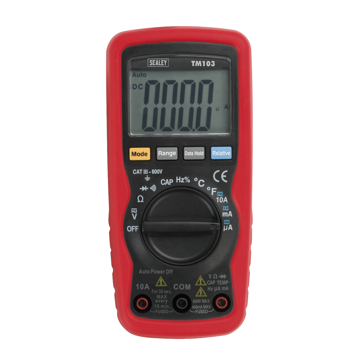Sealey Professional Auto Ranging Digital Multimeter - 11 Function TM103