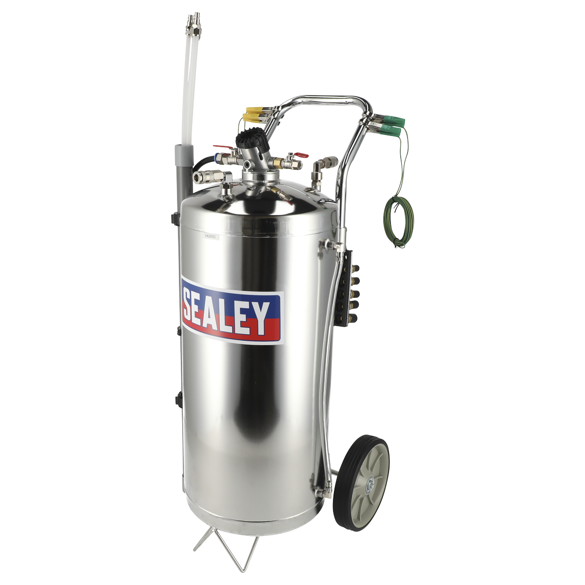 Sealey Air Operated Fuel Drainer With Venturi Type Suction Stainless 40L TP200S