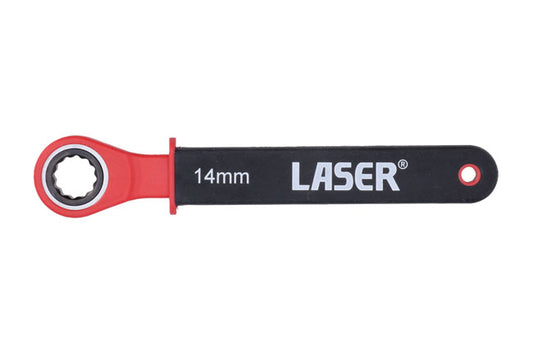 LASER 8952 Ratchet Ring Spanner 14mm Spanner Size Chrome Vanadium Steel