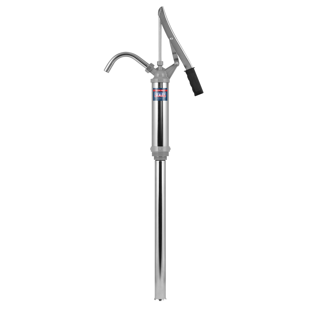 Sealey Heavy Duty Lever Pump With 2" BSP Adaptor & Dip Tube Silver TP68