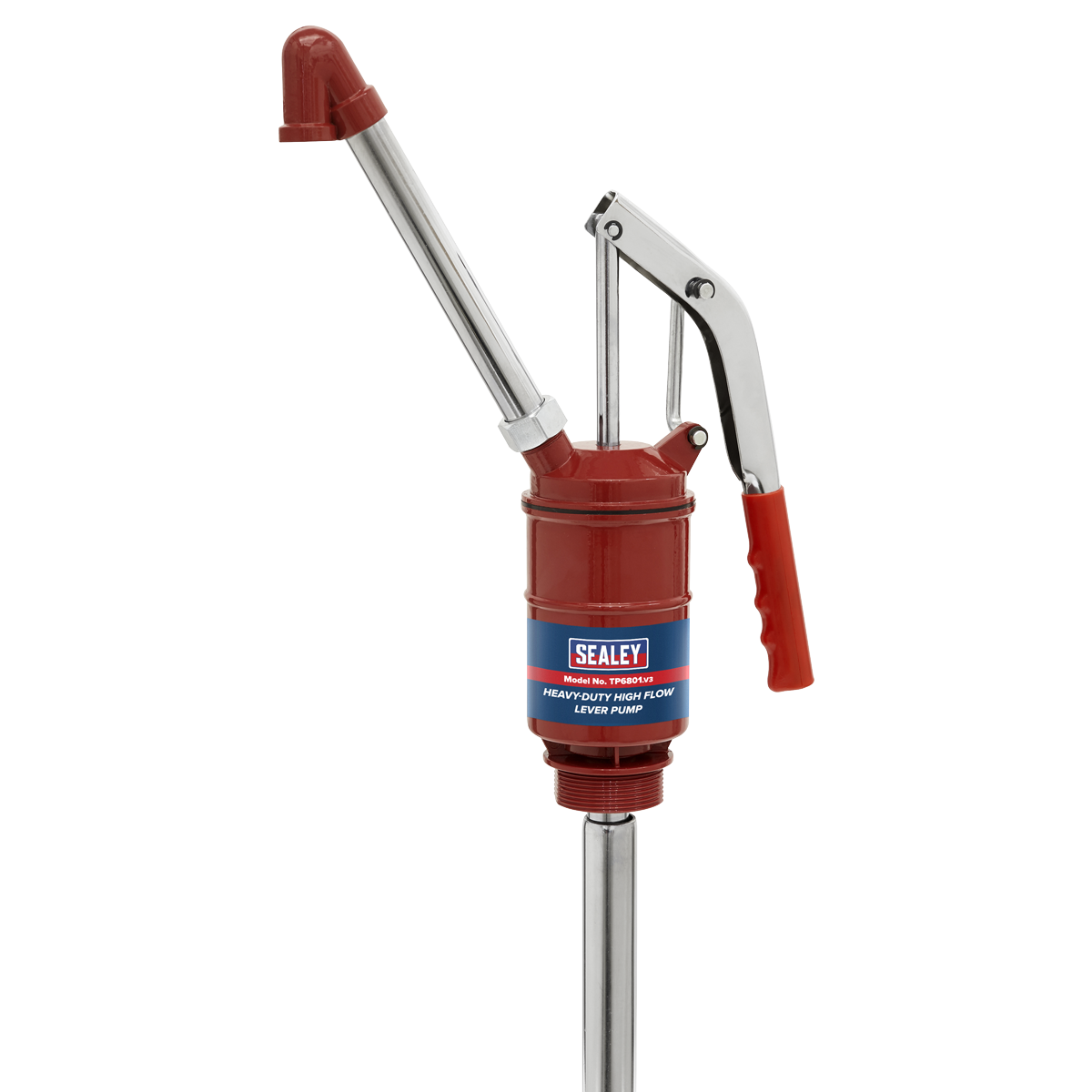 Sealey Heavy Duty Lever Pump High Flow With 2" BSP Adaptor & Dip Tube TP6801