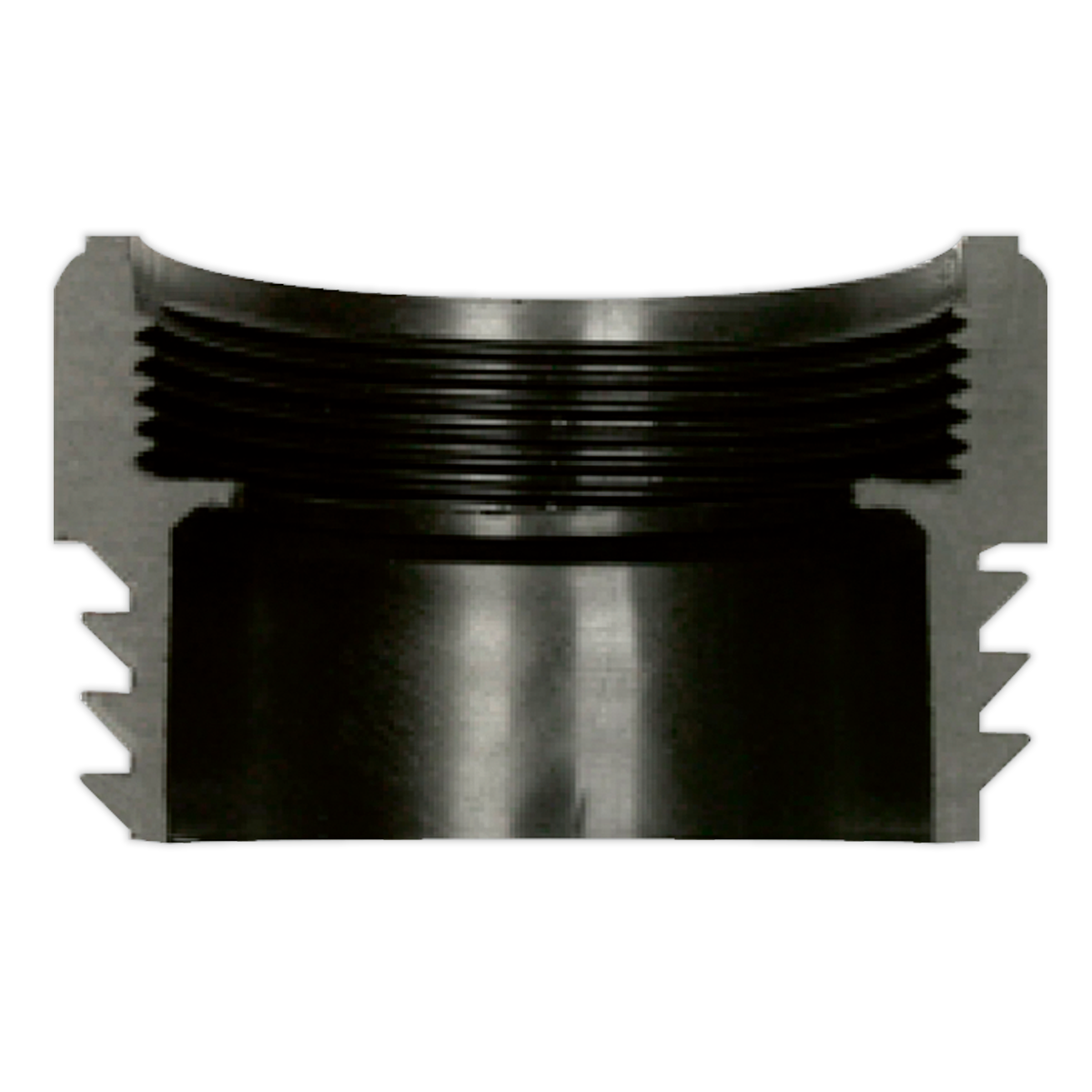 Sealey Ø69mm Mauser Drum Adaptor With 2" BSP Thread Polypropylene Black TPA04