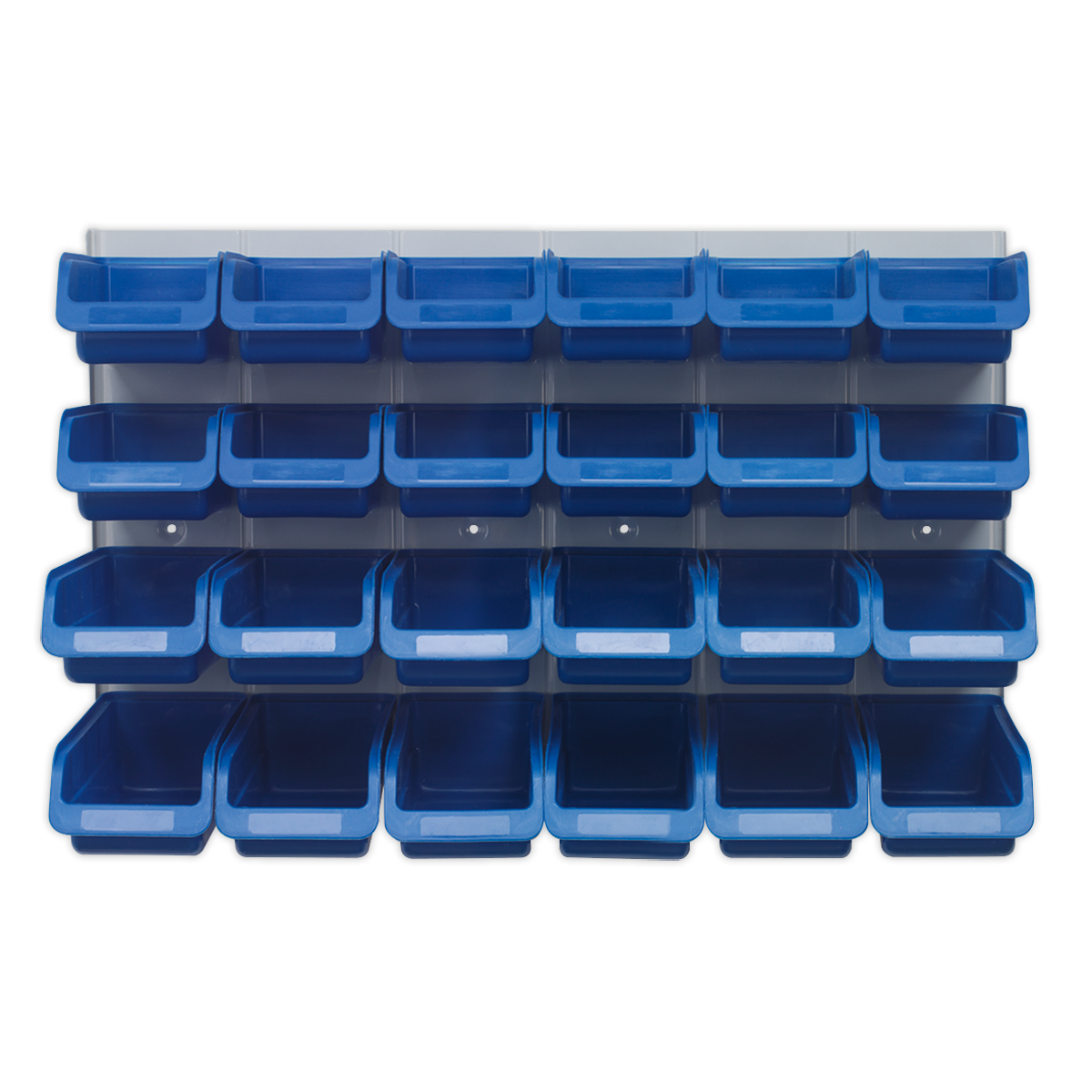 Sealey Bin & Panel Combination Shockproof Polymer 24 Bins - Blue TPS131