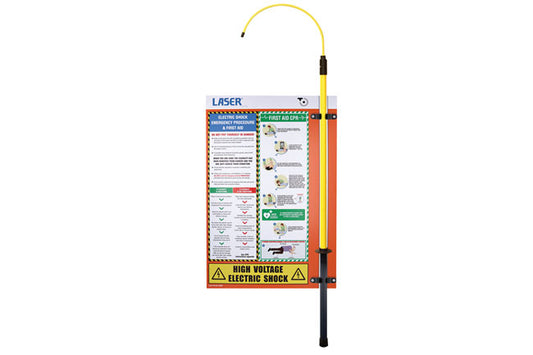 LASER 8968 EV First Aid Information Board & Insulated Rescue Pole High Voltage