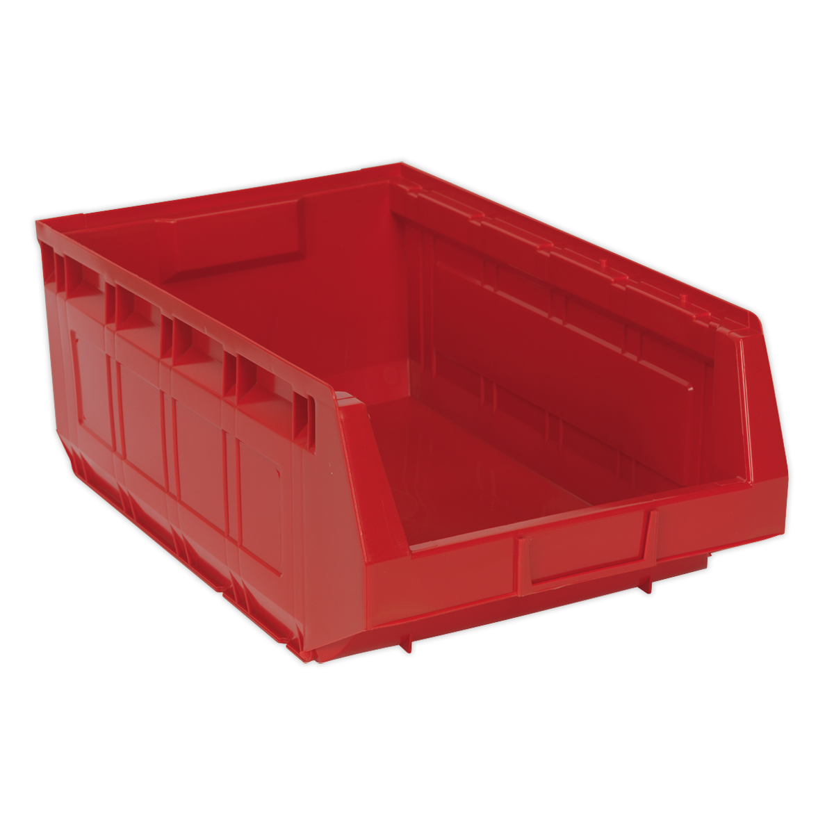 Sealey Plastic Storage Bin Box Shockproof 310x500x190mm - Red Pack of 6 TPS56R