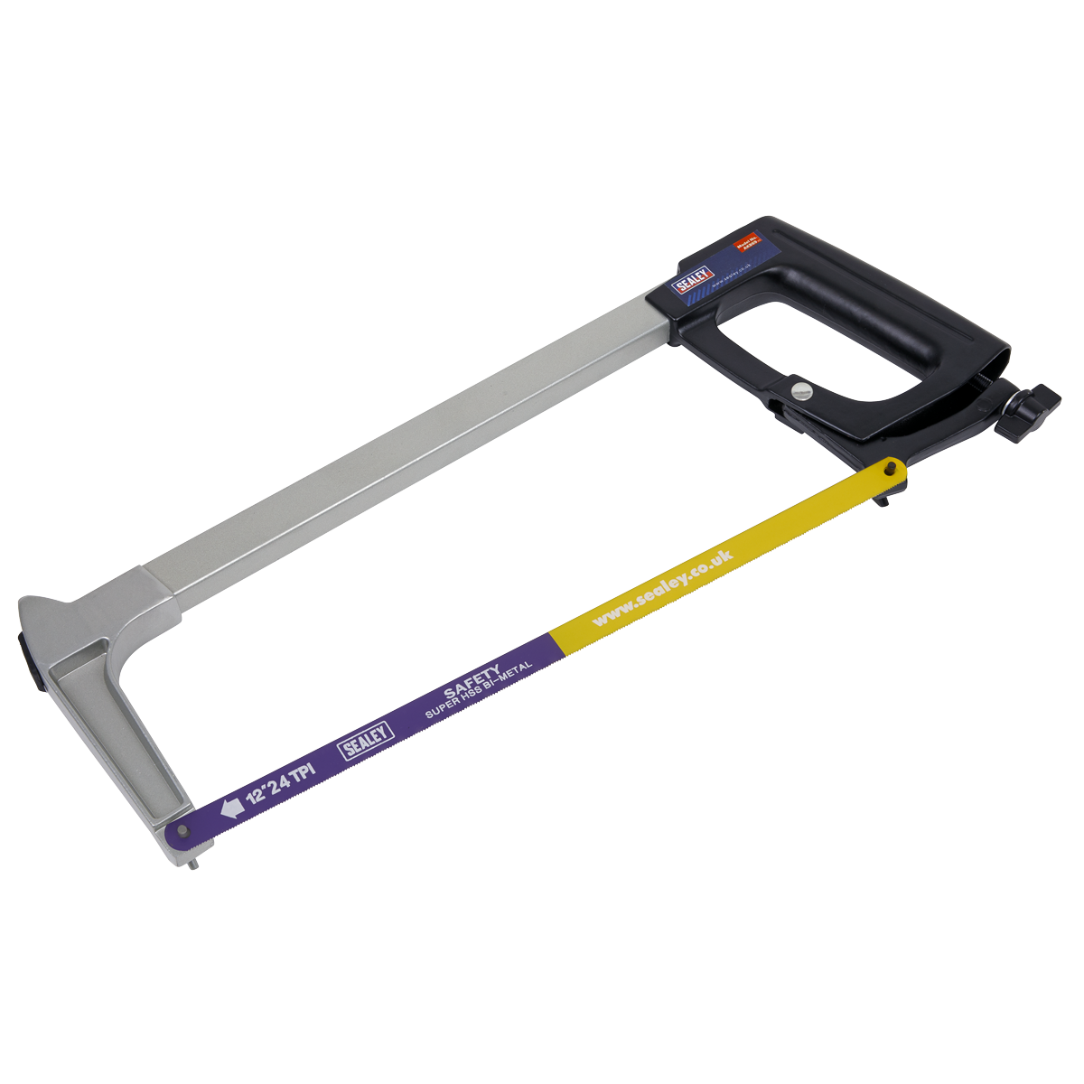 Sealey Premier Professional Hacksaw 300mm 45 90 Degree Die Cast Handle AK869