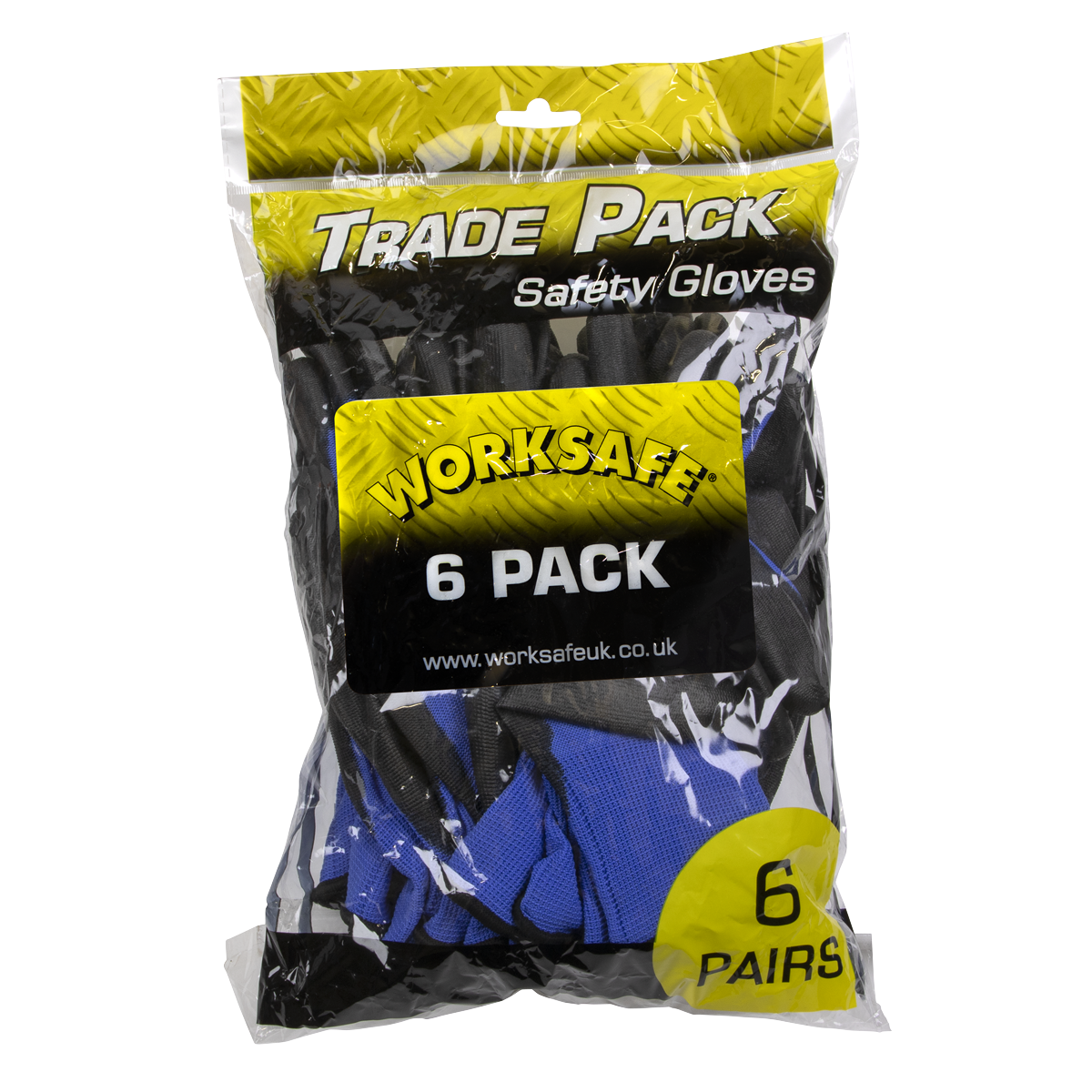 Sealey Lightweight Precision Grip Gloves X-Large XL Pack of 6 Pairs TSP117XL/6