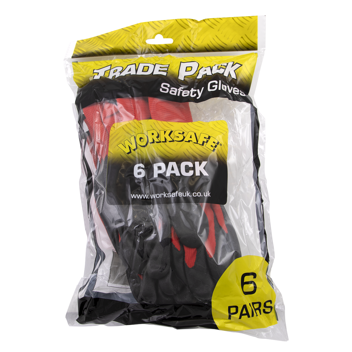 Sealey Flexi Grip Nitrile Palm Workshop Safety Work Gloves Large x6 TSP125L/6