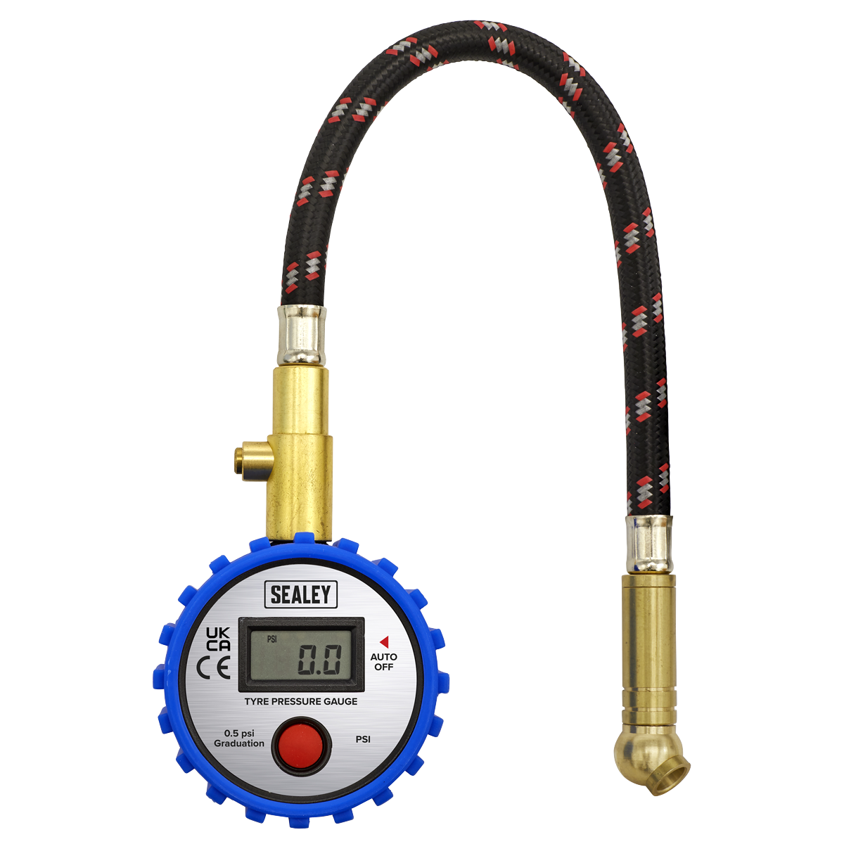 Sealey Tyre Pressure Gauge Digital With Leader Hose & Quick Release TST/PG981