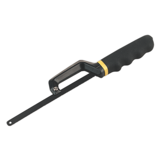 Sealey Mini Hacksaw Comfort Foam Dipped Handle For Daily Professional Use AK8695