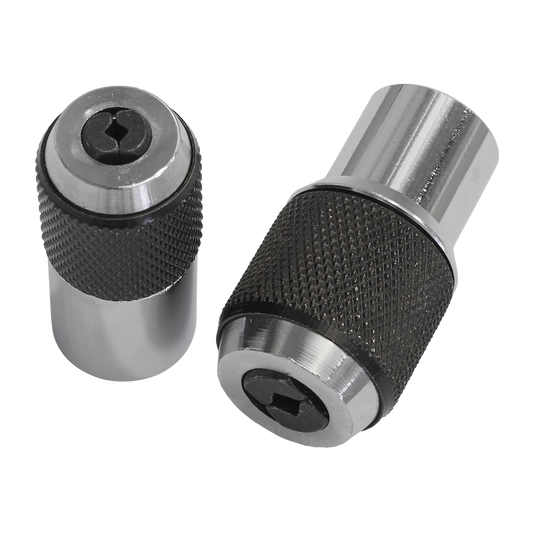 Sealey Adjustable Tap Socket Set 2Pc Fits 3/8" Drive Ratchets Carbon Steel AK872