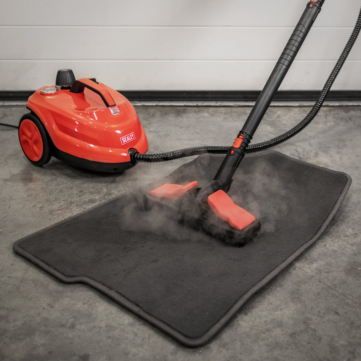 Sealey 2000W Steam Cleaner 2L Tank IP Rating IPX4 60°C - Red/Black VMSC01