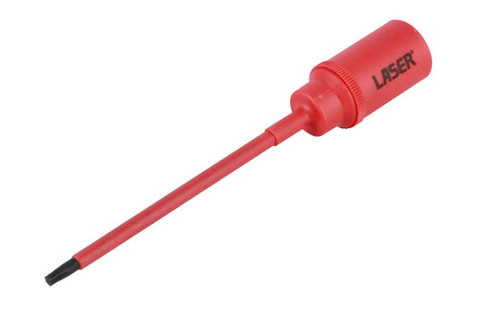 LASER 8992 Screwdriver Insulated Extra Long Slim Series T20 Star Bit 3/8" Drive