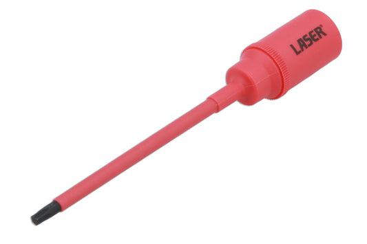 LASER 8993 Screwdriver Insulated Extra Long Slim Series T25 Star Bit 3/8" Drive