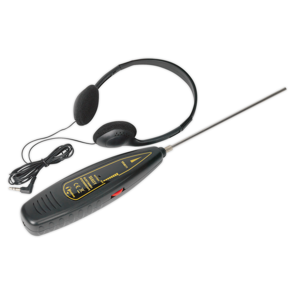 Sealey Electronic Stethoscope Volume Control & Headphones 9V Battery VS0071