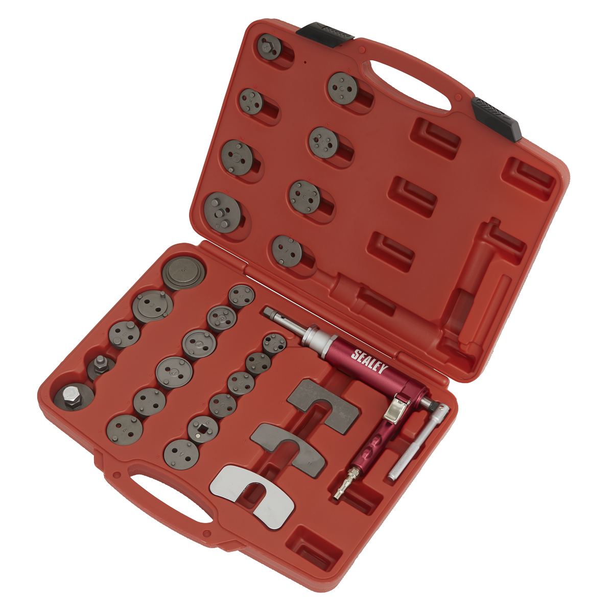 Sealey Air Operated Brake Piston Wind-Back Tool Kit 29 Pieces Lightweight VS0286