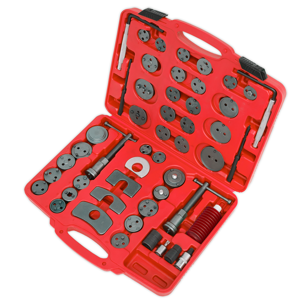 Sealey Brake Piston Wind-Back Tool Kit With Thrust Bolt Assembly 50pc VS0287