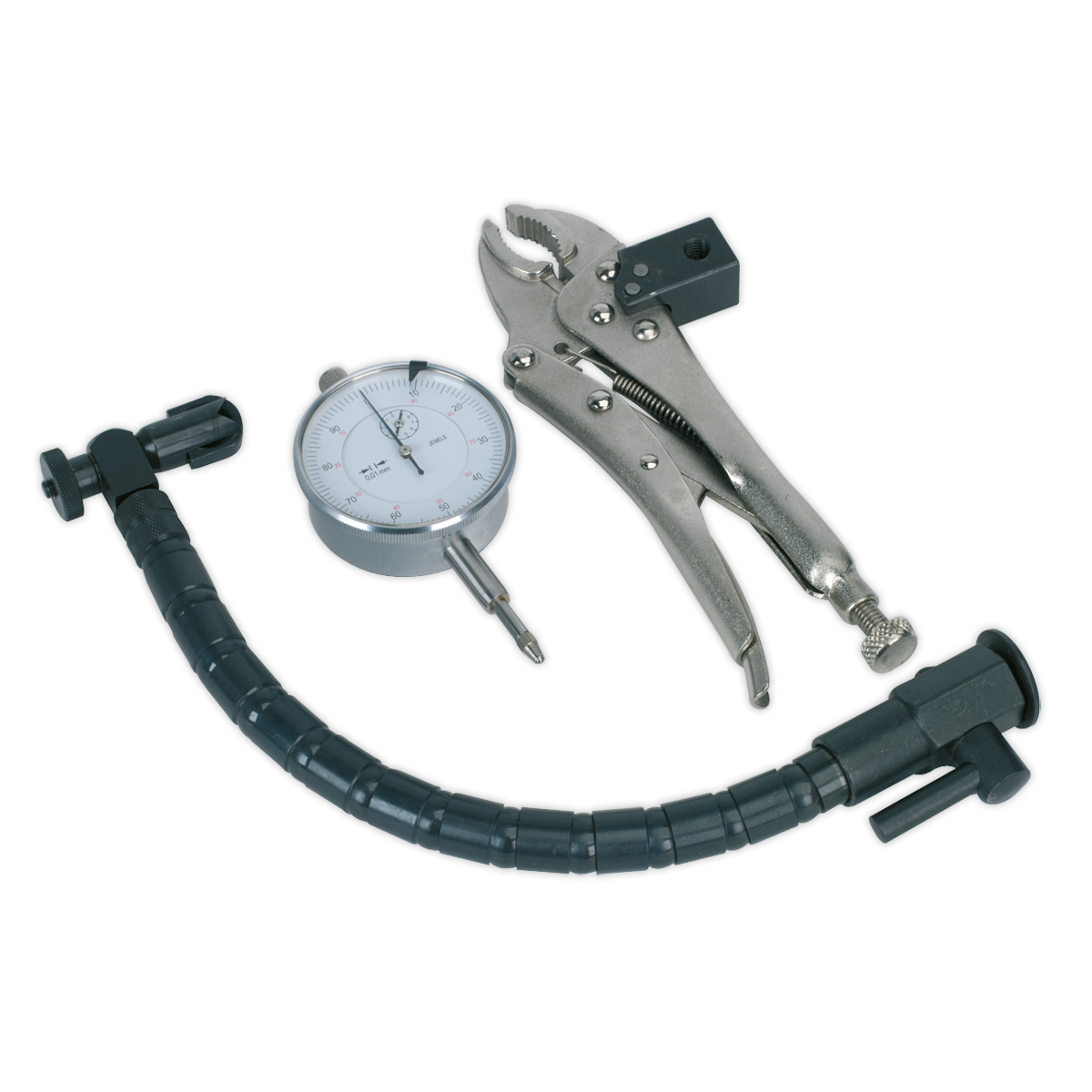 Sealey Brake Disc Run-Out Kit With Metric Calibrated DTI Gauge Silver VS0290