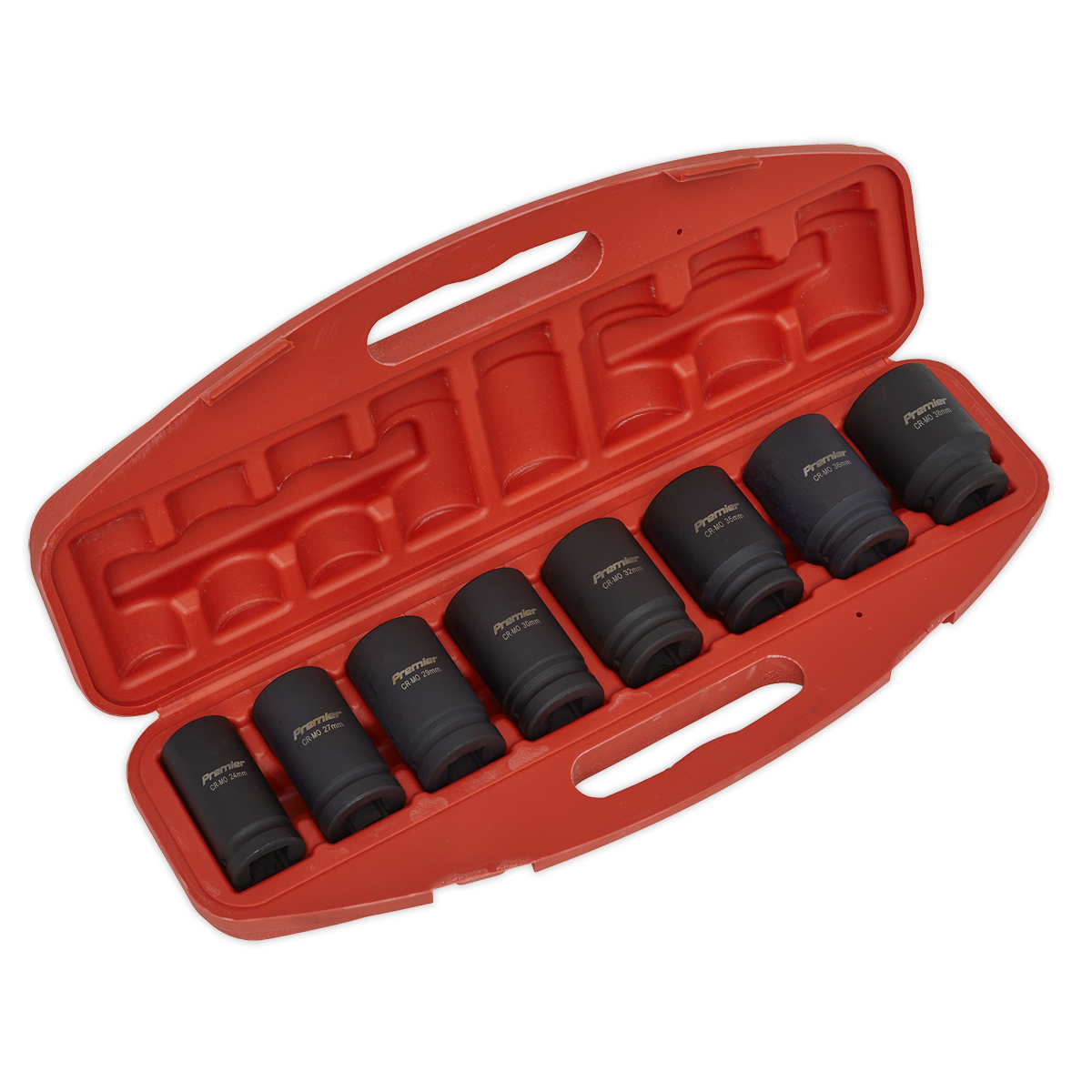 Sealey Deep WallDrive Impact Socket Set 8pc Deep 3/4" Square Drive Metric AK885