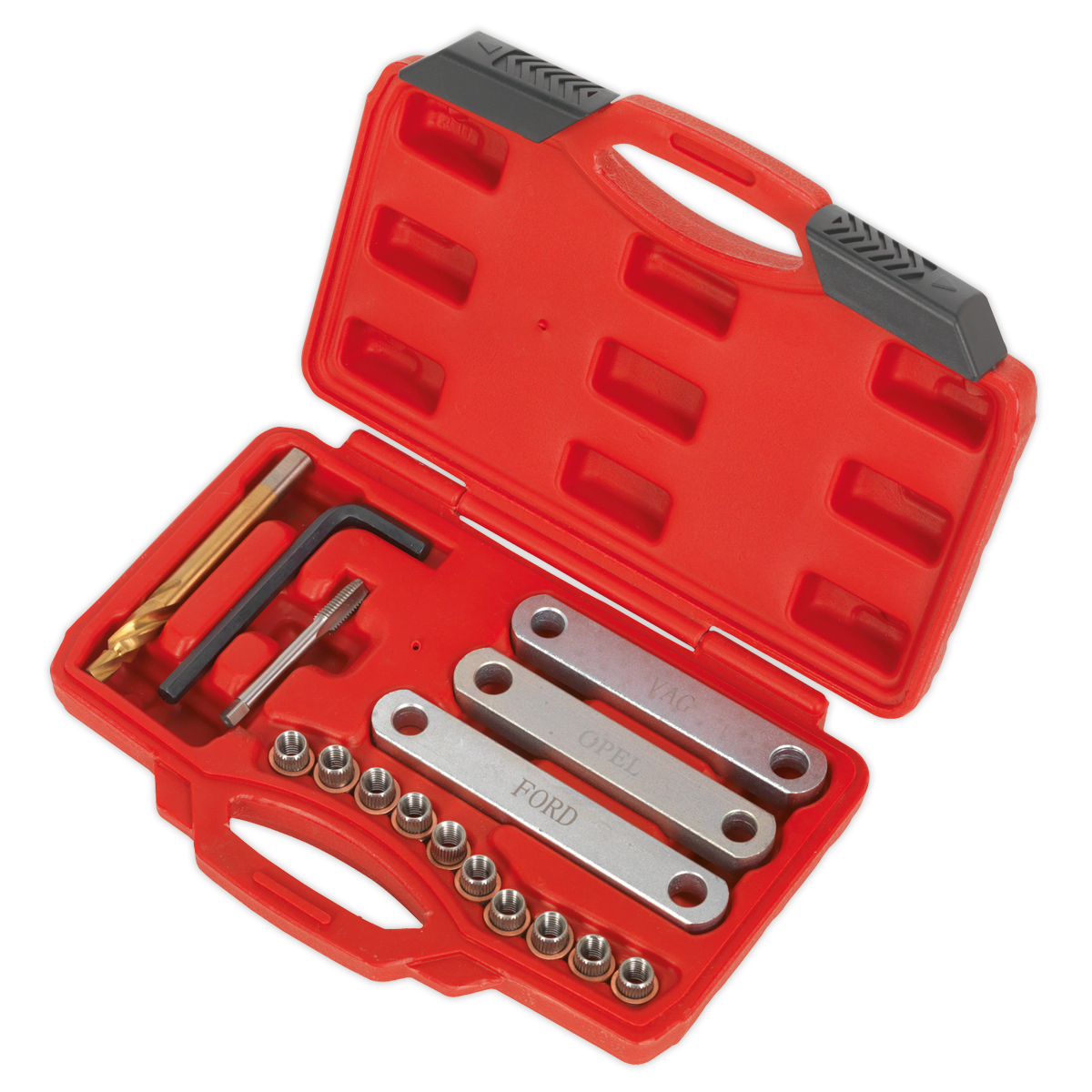 Sealey Brake Calliper Thread Repair Kit With Three Alignment Plates VS0462